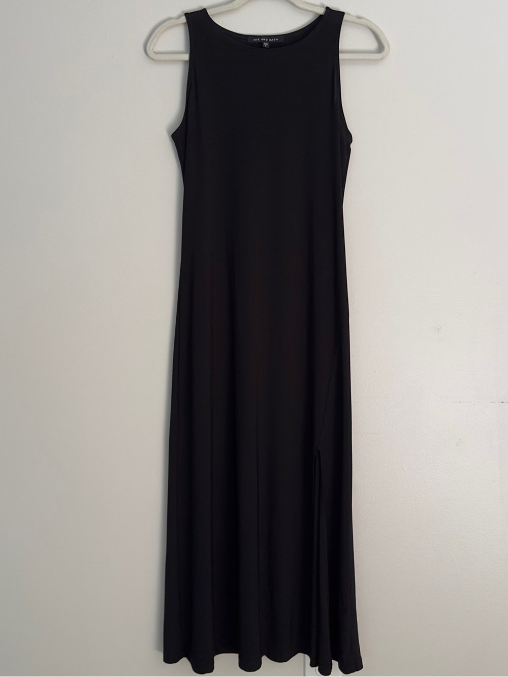 Nik and Nash Sleeveless Black Maxi Dress with Slit